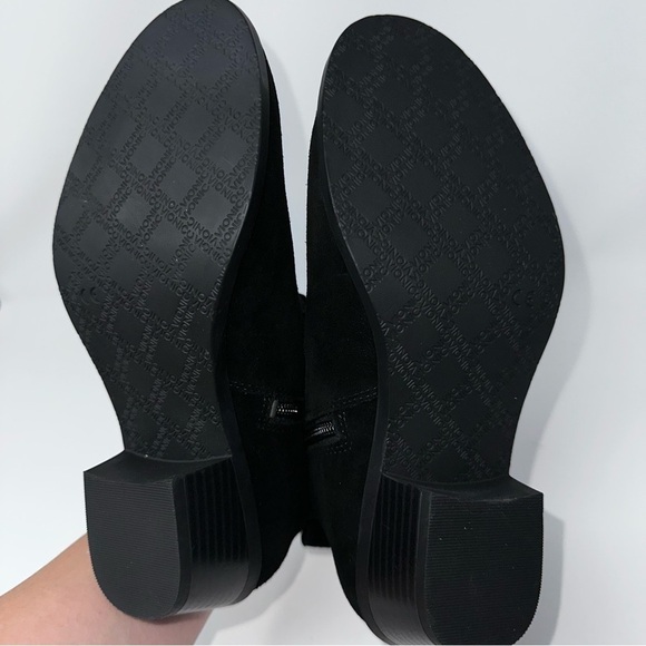 NWOB Vionic Joy Vera Black Suede Water-Resistant Orthotic Ankle Boots Booties 6 - Picture 11 of 12